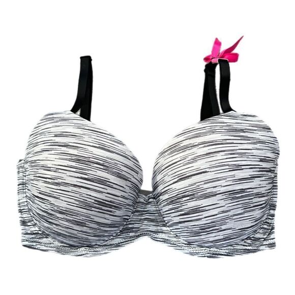 Victoria’s Secret Pink Wear Everywhere Lightly Lined marled gray bra 32DD - Picture 2 of 3